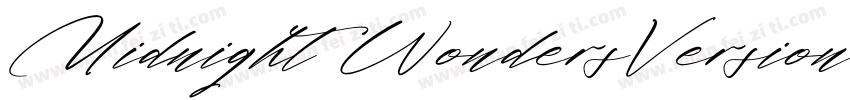 Midnight WondersVersion字体转换